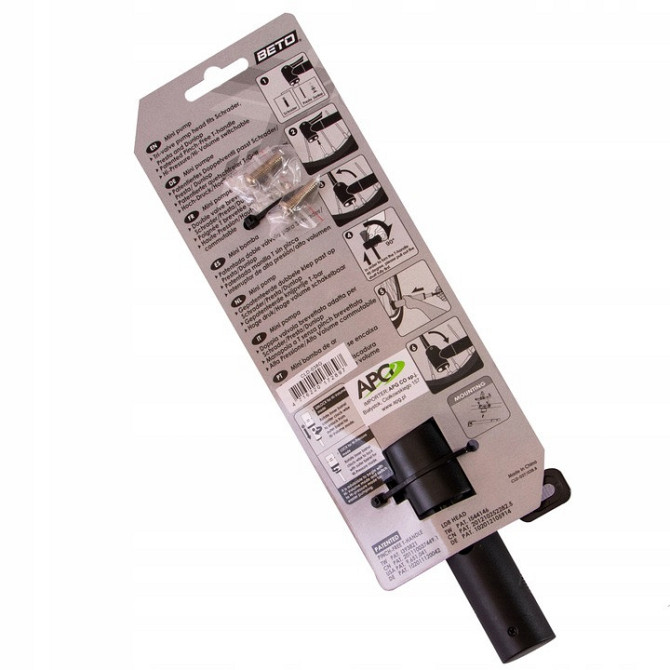 Портативний велосипедний насос з манометромFeel Fit QT-023 Чорний Бровари - фото 4