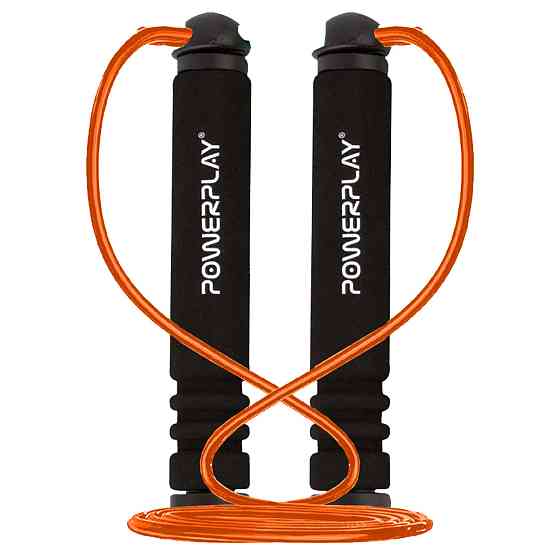 Скакалка PowerPlay 4205 Classic Plus Jump Rope Помаранчева 2,7 м Луцьк
