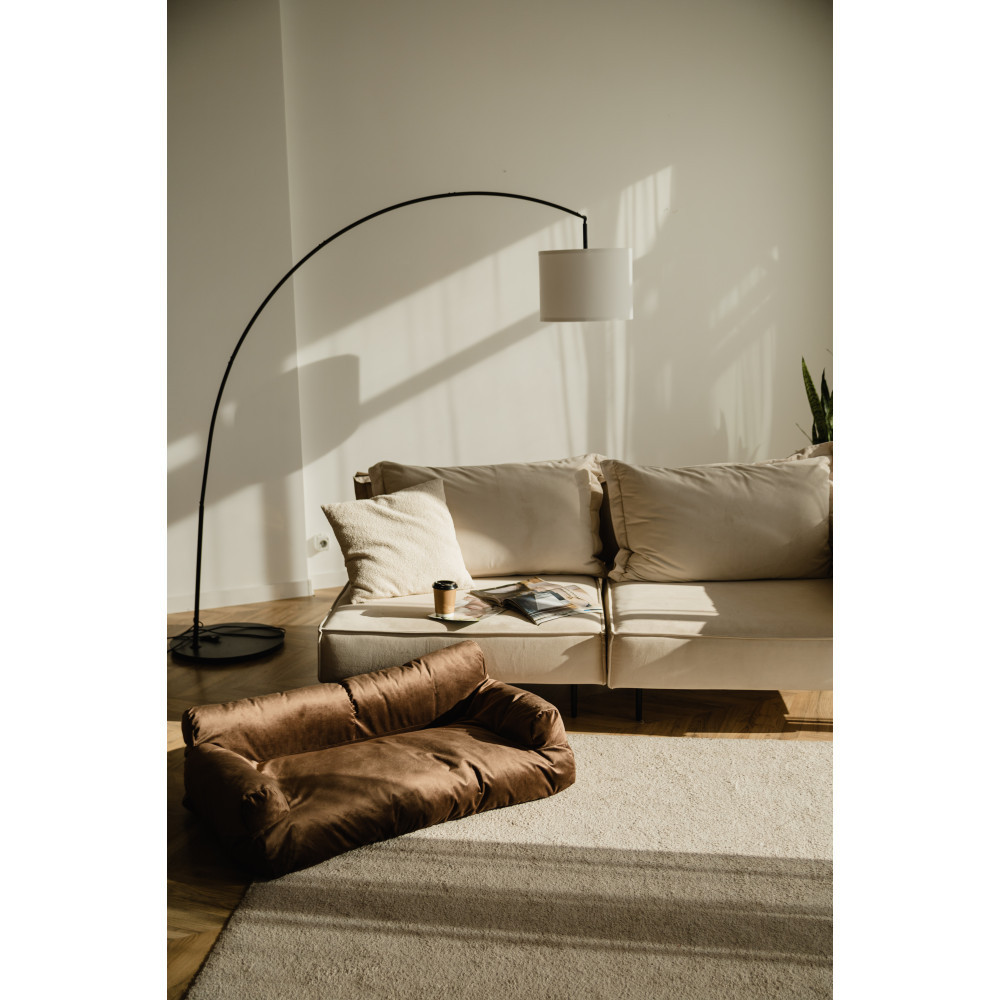 Велюровый диванчик для собак и котов Incor коричневый 10073 L (100х60х30) Киев - изображение 5