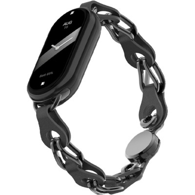 Ремешок для фитнес браслета Armorstandart Chain Wristband для Xiaomi Smart Band 10/9/8 Black (ARM86887) Винница - изображение 1