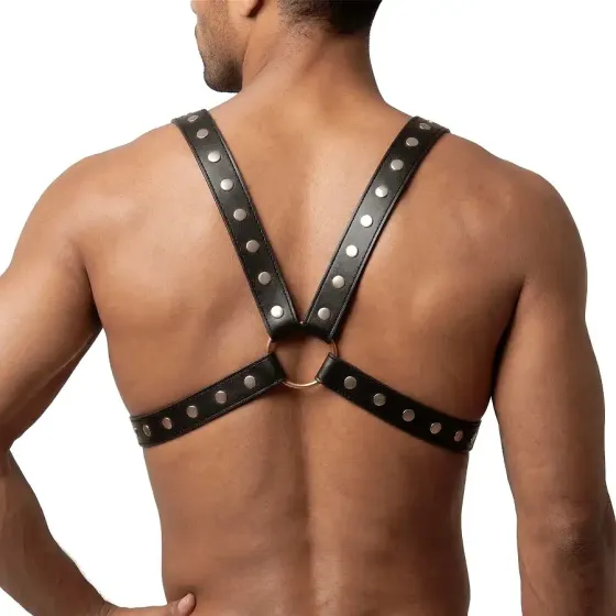 Чоловіча портупея Art of Sex - Spartacus, натуральна, колір чорний, розмір XS-M Львів