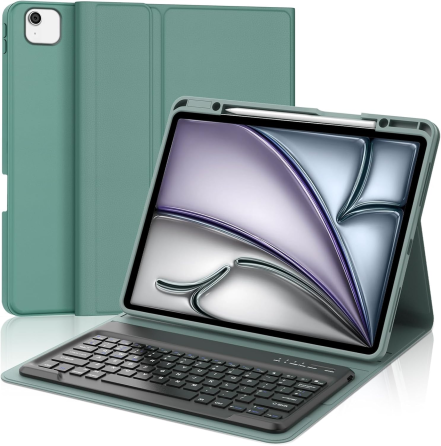 Чохол-клавіатура для iPad Air 13 дюймів (M2 2024/ M3 2025) - клавіатура QWERTY UK з розкладкою для iPad Pro 12,9 дюймів 6-го/5-го Київ