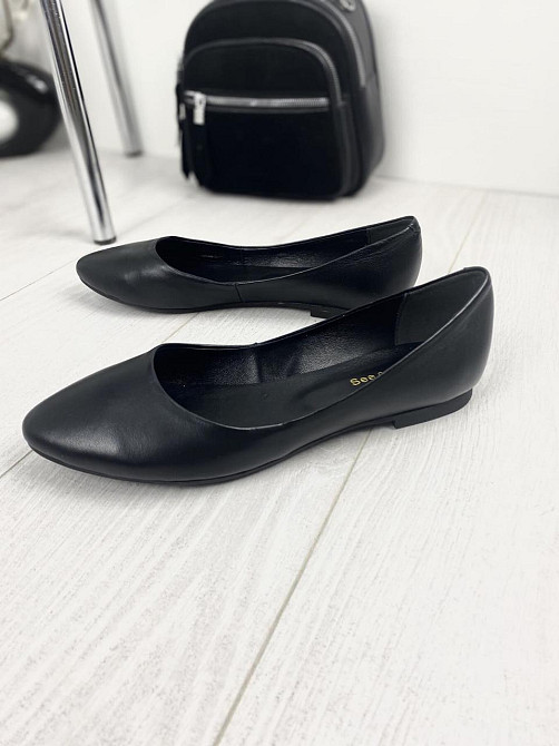 SEE SEVEN Балетки жіночі SEE SEVEN 17 чорні (весна-осінь, шкіра натуральна) (3841) лише 37р.38р Коломыя - изображение 4