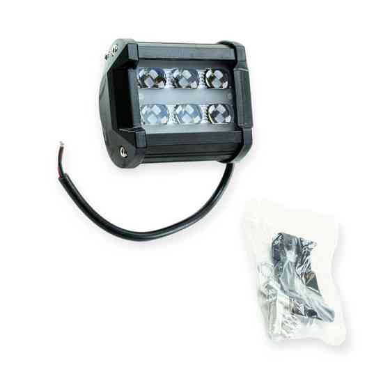 Фара LED прямоугольная 95х80х65 (Д В Ш) 18W дальний Optimal-L дополнительная Мукачево