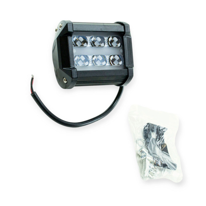 Фара LED прямоугольная 95х80х65 (Д В Ш) 18W дальний Optimal-L дополнительная Мукачево - изображение 1