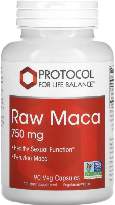 Мака перуанська Protocol for Life Balance Raw Maca 750 мг 90 вег капс Київ - фото 1