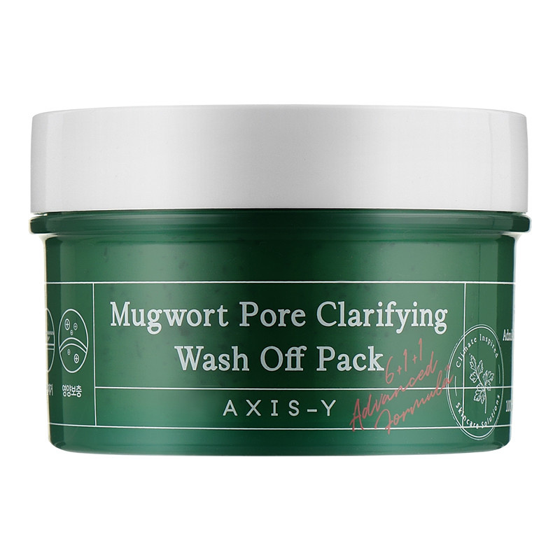 Маска очищаюча з екстрактом полину Mugwort Pore Clarifying Wash Off Pack AXIS-Y 100 мл Київ - фото 1