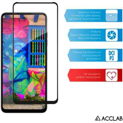 Стекло защитное ACCLAB Full Glue Tecno Spark Go 2024 Black (1283126589096) Винница