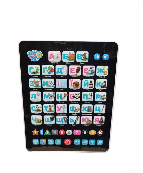 Музичний розвивальний планшет Абетка білий Київ - фото 2