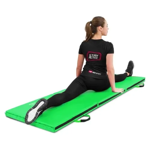 Мат гимнастический 5 см мягкий с липучкой Hop-Sport 065FM зеленый Киев - изображение 6