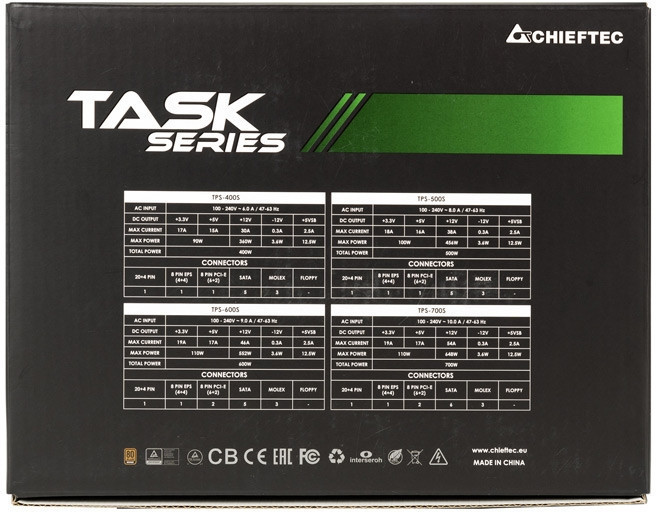 Блок живлення Chieftec TPS-700S, ATX 2.3, APFC, 12cm fan, Bronze, RTL ( 17817 ) Харків - фото 4
