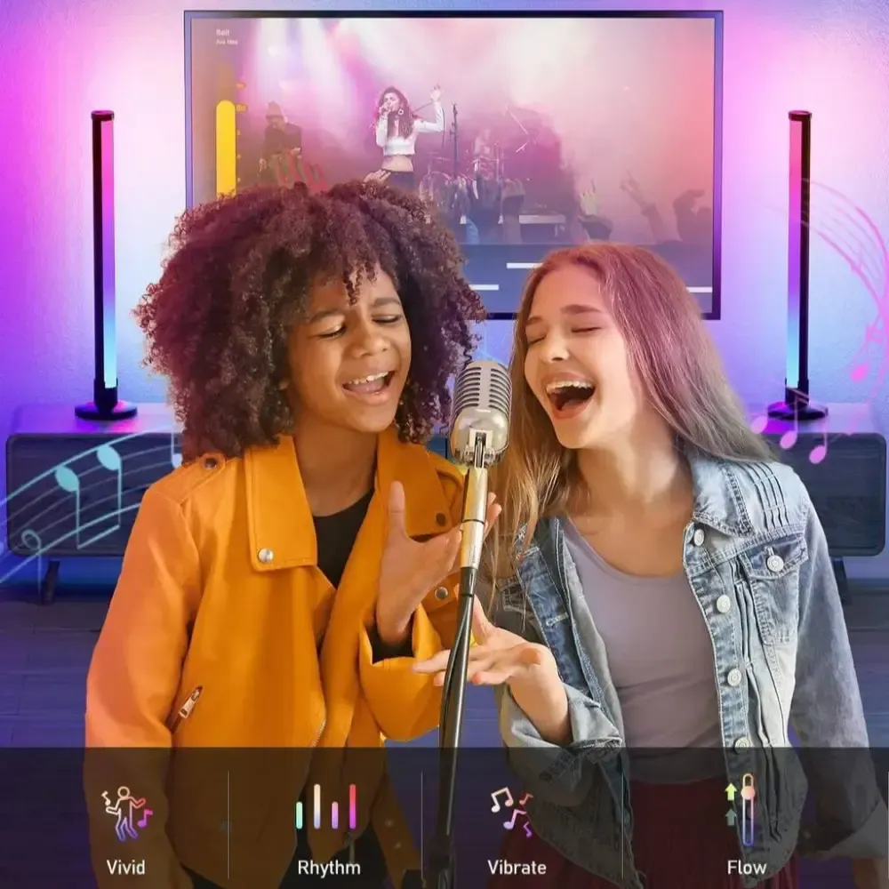 Светодиодные панели 25 см 2шт RGB с APP Smart от USB и пультом Коломия - фото 8