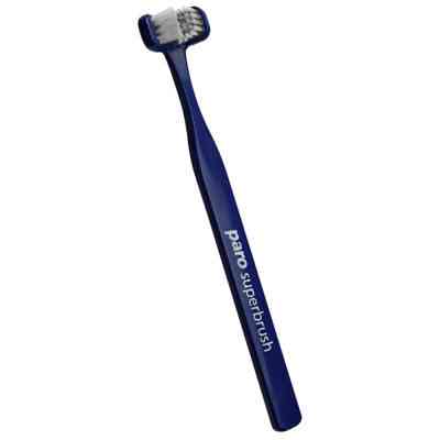 Зубная щетка Paro Swiss Superbrush трехсторонняя синяя (7610458007242-dark-blue) Винница