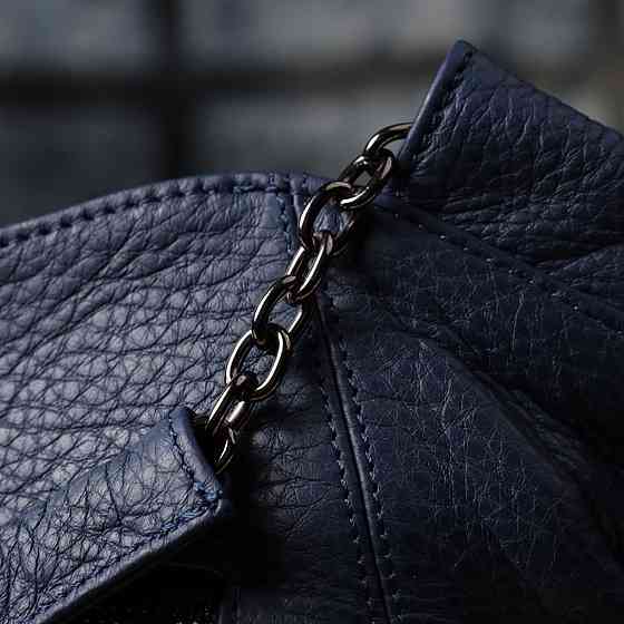 Сумка на кожен день з натуральної шкіри Vintage 22988 Синій Київ