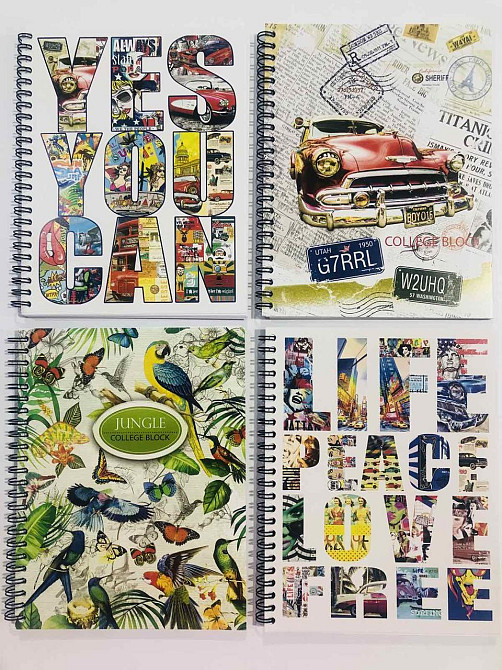 Блокнот "Графіка" КВ5480 (коледж-блок) А5 MIX спір. 80 арк., шт Київ - фото 1