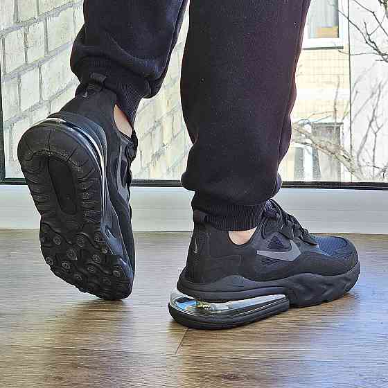 Кроссовки Nike 270 Сеточка Мужские Черные Найк с Амортизацией Летние (размеры: 41,42,43,44,45) Видео Обзор Днепр