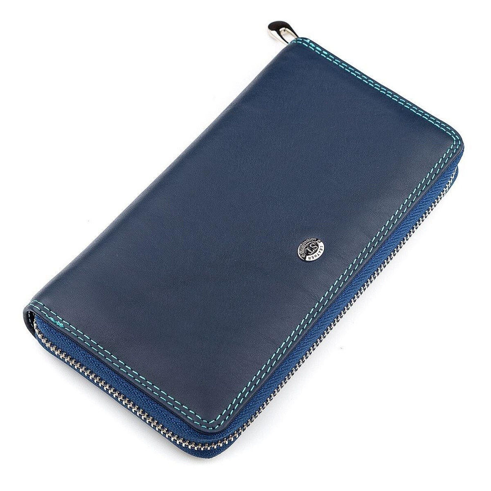Гаманець жіночий ST Leather 18375 (SB71) на блискавці Синій Київ - фото 8