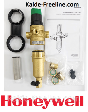 Фільтр для води з редуктором 1/2"; Resideo (Honeywell) kvs 2,5; 1,5-6,0 бар; (до 70°С) Харків