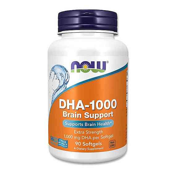 Омега 3 ДГК  Now Foods DHA-1000 Brain Support 90 гел капс Київ