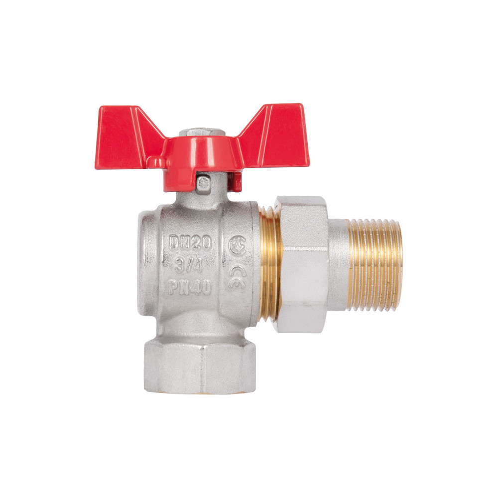 Кран кульовий "Американка" Thermo Alliance Standart 3/4" ВН кутовий SD222NW20PN40 Київ - фото 5