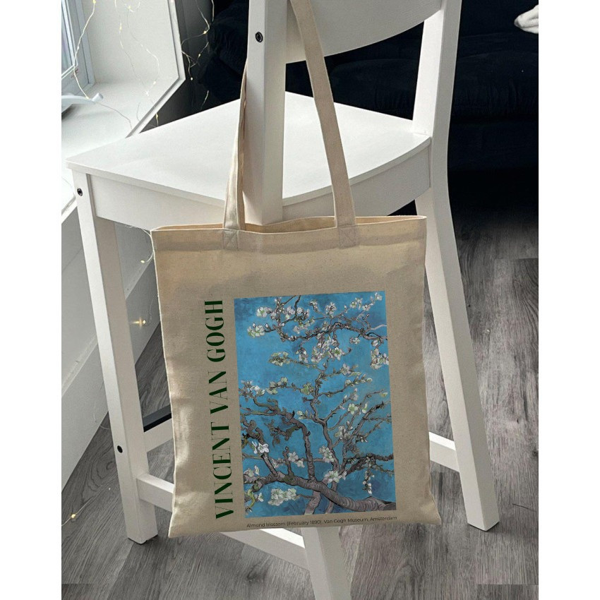 Екошопер BookOpt BK4098 Vincent Van Gogh Almond Blossom бежевий Киев - изображение 7