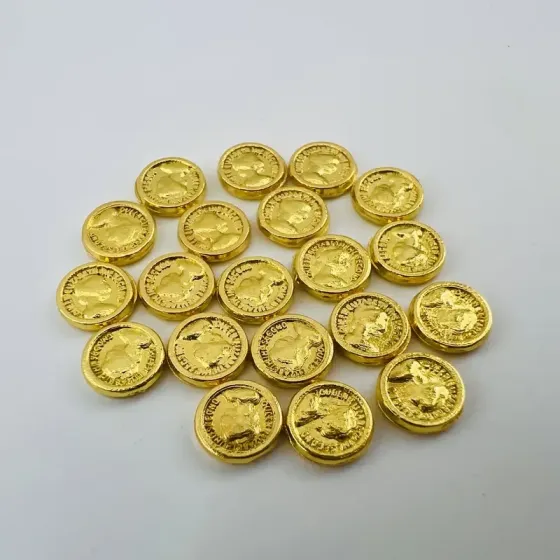Набор 50 мини золотых монет для декора и творчества – пиратские миниатюры Киев