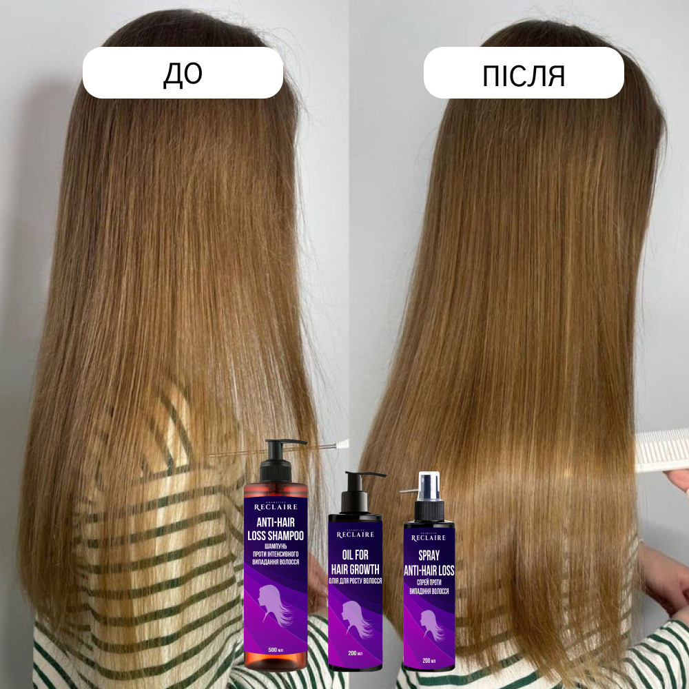 Професійний набір від випадіння волосся Активатор росту Reclaire cosmetics Київ - фото 8