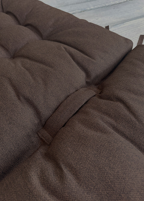 Подушка для стільців (50x120х8 см) подвійна Decorator Мальмо колір коричневий 84-128 Київ - фото 6