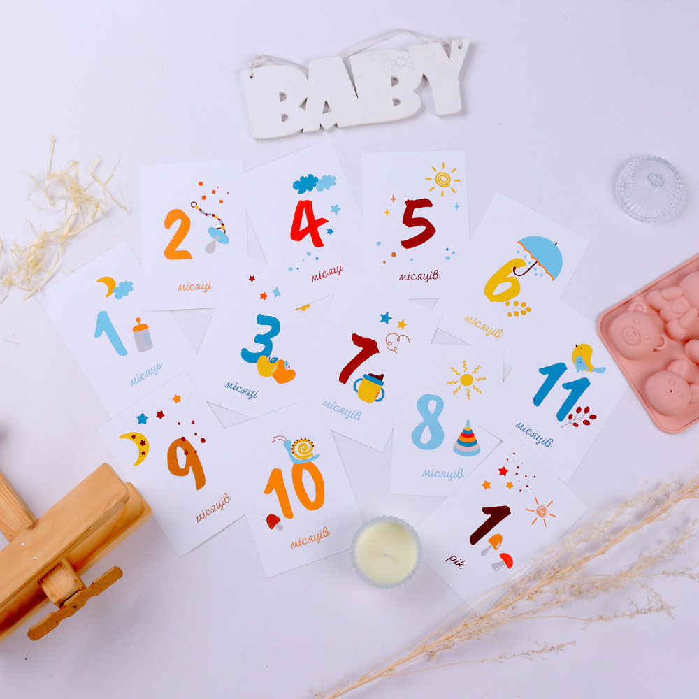 Картки для щомісячних фото малюків Тернопіль - фото 6