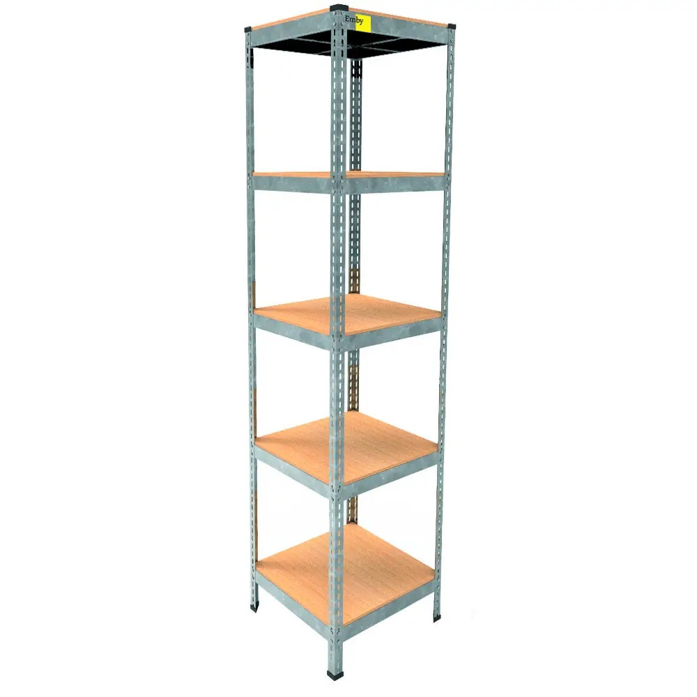 Металевий стелаж Emby Light Series (розмір 1800х450x450мм) 5 полиць ДСП до 100кг Оцинкований Вінниця - фото 1