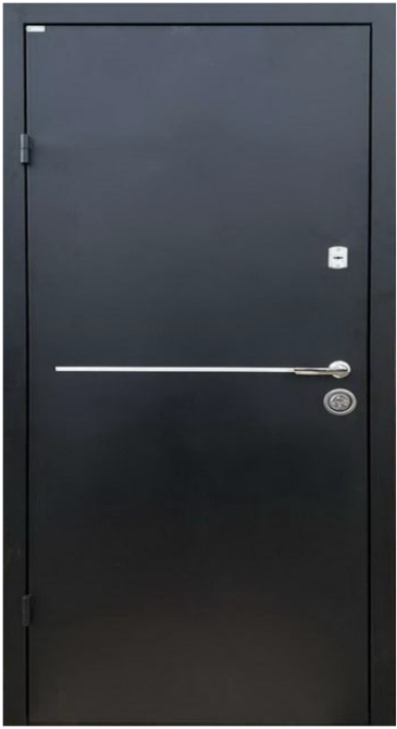 Двери входные Бастион Прайм Лайт RAL 9005 / ПВХ Дуб сонома 960х2050 мм Киев - изображение 1