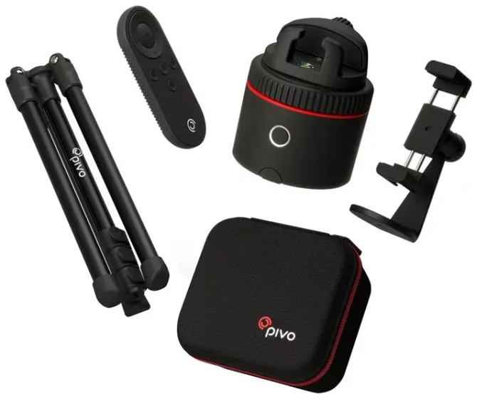 Смарт штатив для телефону з автовідстеженням Pivo Standart Pack Red, штатив, кейс, тримач, пульт Луцк - изображение 1