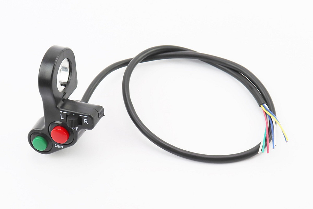 Блок кнопок на кермі універсальний "компакт" (сигнал, повороти, габарит, стартер) Київ - фото 1