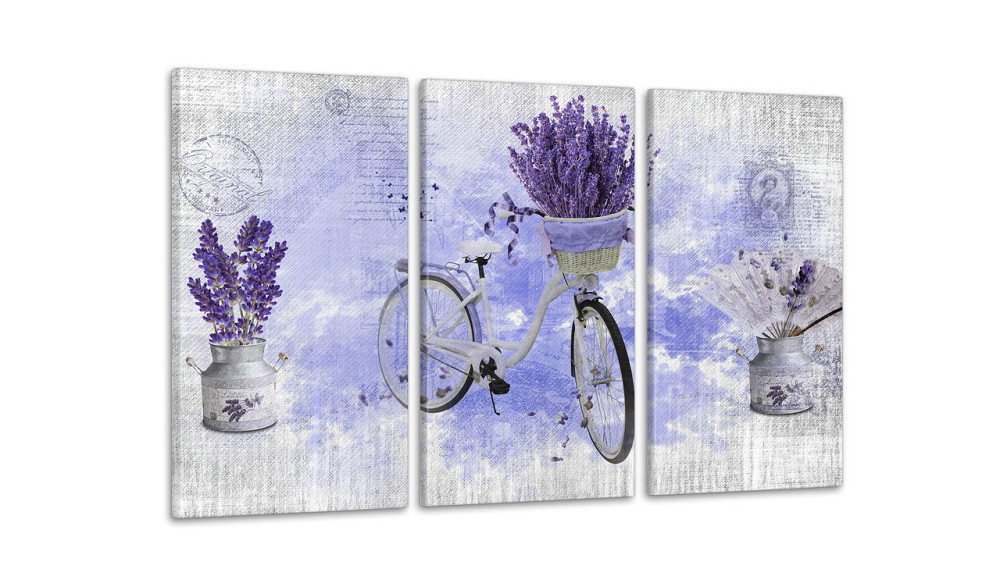 Модульна картина Лаванда Велосипед Аrt-211_3А Київ - фото 2