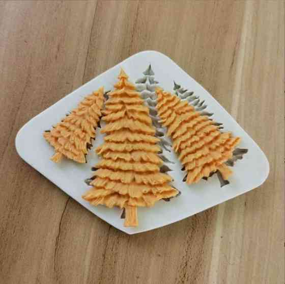 Молд силиконовый Елка 121 на 88 мм серый Киев