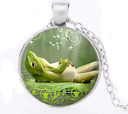 Кулон женский на цепочке Лягушка Киев - изображение 1
