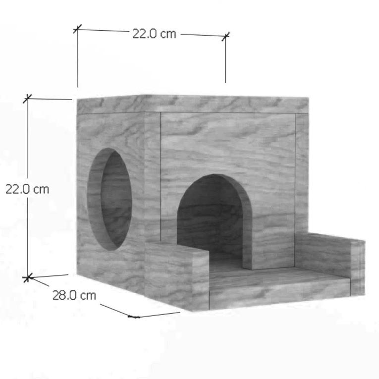 Домик для шиншиллы 