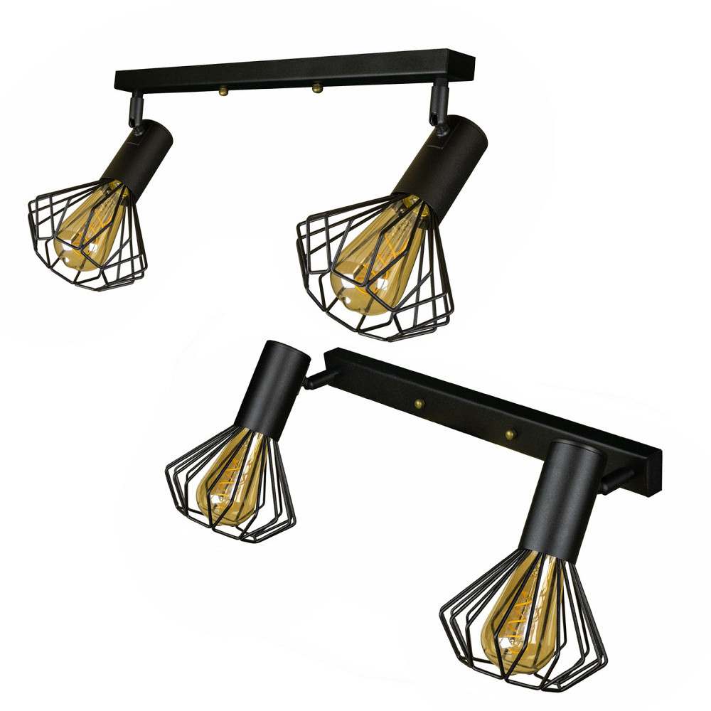 Светильник на планке с поворотними плафонами 2-Е27 Diadem NL 2215-2 Киев - изображение 1