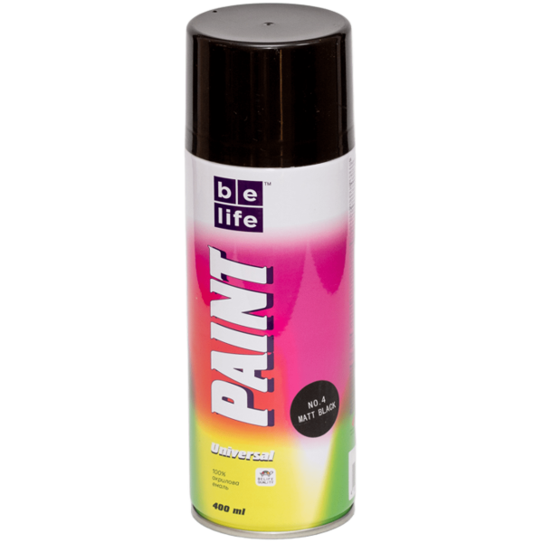 Belife краска №4 черная матовая 400 мл Харьков - изображение 1