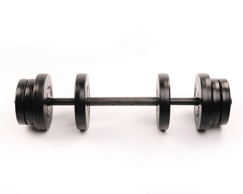 Гантелі Elitum 2х21кг + подовжувач грифа для штанги Київ - фото 2