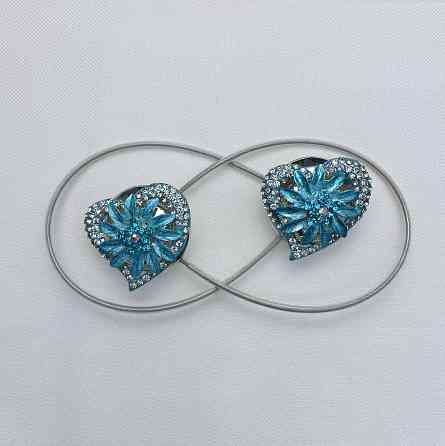 Магніти для штор та гардин "Amour" набір 2 шт Блакитний (81-212) Київ