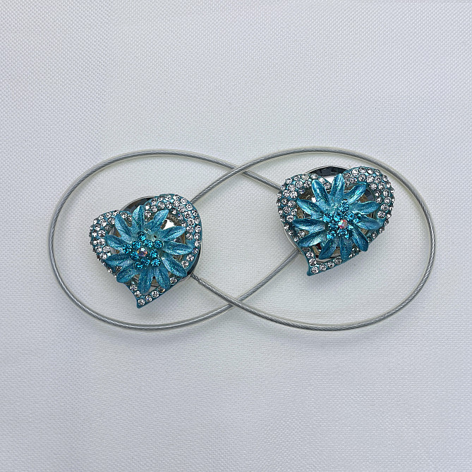 Магніти для штор та гардин "Amour" набір 2 шт Блакитний (81-212) Київ - фото 5