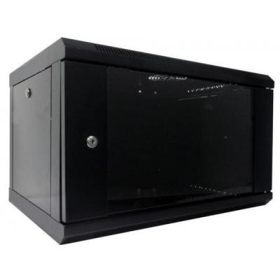 Шафа настінна Hypernet 6U 19" 600x600 (WMNC66-6U-FLAT-BLACK) Вінниця - фото 1