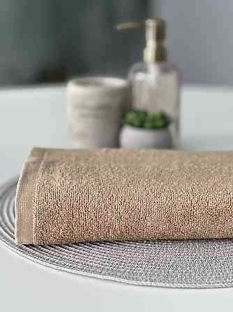 Комплект полотенец однотонных Ideal Textile 40х70+50х90+70х140 см 400 г/м2 (56860941) Бежевий Черновцы