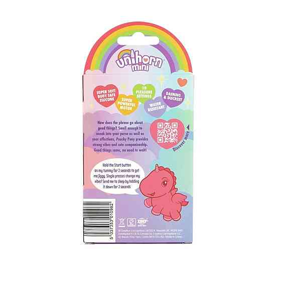 Вібратор-мінієдиноріжка Unihorn Mini – Peachy Pony, брелок з вібрацією, 10 режимів Sex Aura Київ