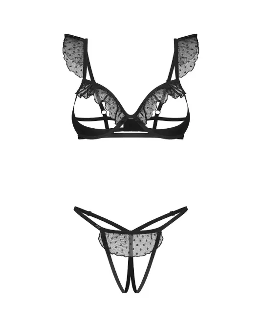 Комплект Obsessive Carrola 2-pcs crotchless set L/XL Львов - изображение 6