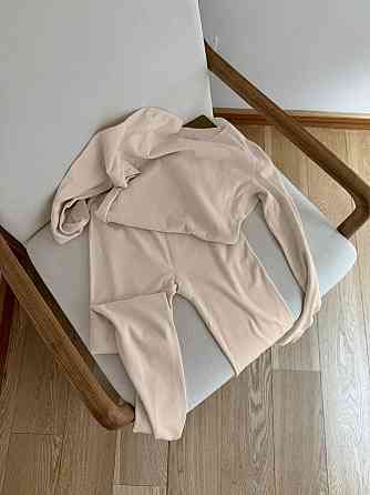 Жіночий повсякденний теплий термокостюм масло з утепленням Бежевий, 42 Одеса