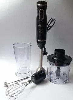 Блендер ручной погружной DOMOTEC R.314B 5в1 с 3 насадками и чашей, мощность 800Вт Одесса