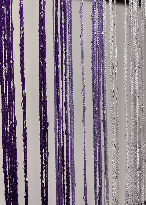 Шторы-нити с люрексом Фиолетовый с сиреневым и белым 300х300см 1 шт (61-081) Киев - изображение 8