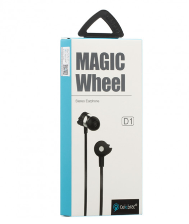 Вакуумные наушники-гарнитура Celebrat D1 Черные Днепр